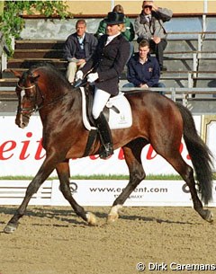 Danish Fie Skarsoe on Gestut Wiesenhof's Trakehner stallion Munchhausen