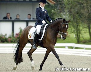 Best Belgian at the 2002 European Pony Championships was Joke de Belder on Nero Classic