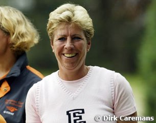 Inge's mom Francis Verbeek was all smiles too. Francis is an international dressage judge