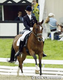 Dutch Inge Verbeek and Hogewalds Sultan finished sixth