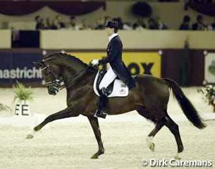 Tineke Bartels and Jazz at the 2002 CDI Maastricht :: Photo © Dirk Caremans