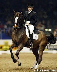 Danish Lars Petersen finished second in the 2002 World cup Finals with Blue Hors Cavan