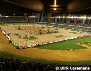 An overview of the stadium where the 2002 World Equestrian Games took place
