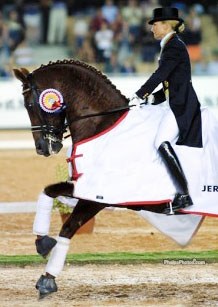 Lisa Wilcox and Relevant at the 2002 World Equestrian Games :: Photo © Mary Phelps