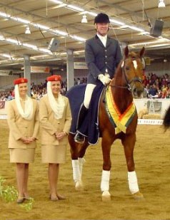 Shane Davidson and Fairbanks Pavarotti at 2002 Dressage with the Stars