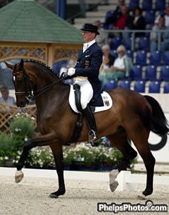 Klaus Husenbeth on Piccolino at the 2003 CDIO Aachen :: Photo © Mary Phelps