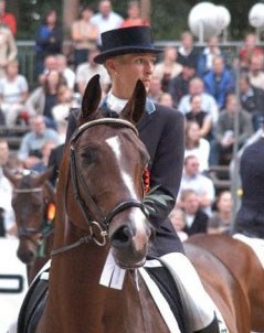 Ingrid Klimke and Charming at the 2003 Bundeschampionate