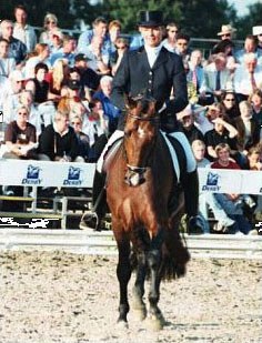 Christine Traurig and Limited Edition at the 2003 Bundeschampionate