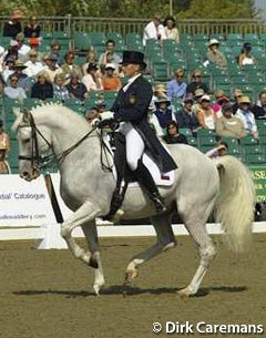 Alexandra Korelova and Balagur at the 2003 European Championships in Hickstead