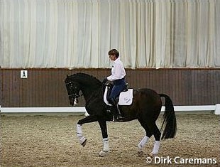 Ulla Salzgeber and Wall Street at the 2003 Global Dressage Forum :: Photo © Dirk Caremans