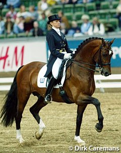 Marlies van Baalen and Idocus at the 2003 World Cup Finals :: Photo © Dirk Caremans