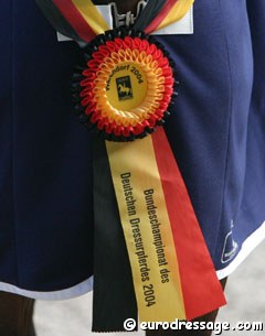 Bundeschampionate ribbon :: Photo © Astrid Appels