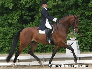 Junior rider Katharina Winkelhues won all three rounds aboard Nadine Capellmann's Lavinia