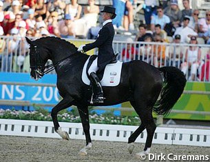 Anky van Grunsven and Salinero at the 2004 Athens Olympics