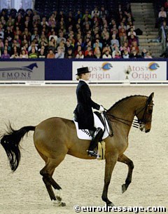 Isabell Werth and Satchmo at the 2005 CDI-W Amsterdam :: Photo © Astrid Appels