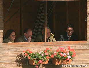 The selectors of the horses to represent Belgium at the 2005 World Young Horse Championships: Mariette Withages, Freddy Leyman and Jacques van Daele