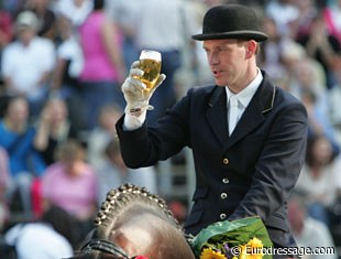 A toast on Olivier Oelrich's bronze medal