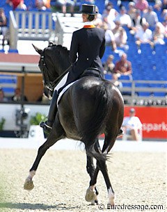 Anky van Grunsven and Salinero at the 2005 European Championships