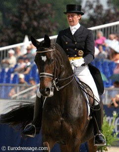 Tinne Vilhelmson and Just Mickey at the 2005 European Championships :: Photo © Astrid Appels
