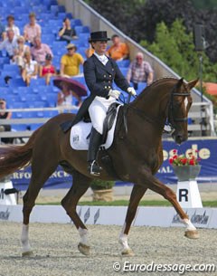 Marie Line Wettstein and Le Primeur at the 2005 European Dressage Championships :: Photo © Astrid Appels