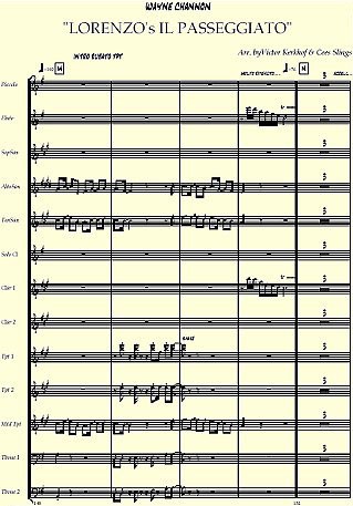 The score of Il Passeggiato