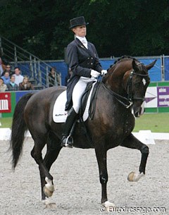 Anky van Grunsven and Salinero at the 2005 Dutch Dressage Championships