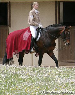 Kathleen Keller and Florestan at the 2005 CDIO Saumur :: Photo © Astrid Appels