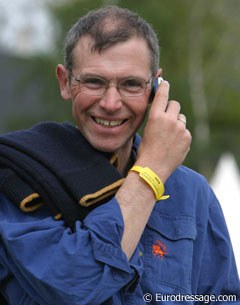 David Trott, chair of selectors for the British Equestrian Federation. He was keeping his eye peeled in Saumur searching for the right riders for the British Team at the 2005 European Championships