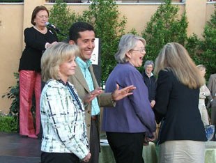Debbie McDonald and Cesar Parra attend the 2005 World Cup Finals' draw :: Photo © Lita Dove