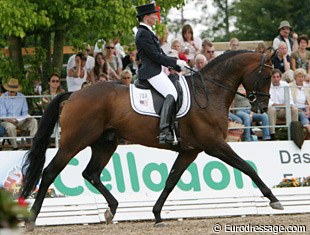 Susanne Hassler on Royal Prince at the 2004 World Young Horse Championships :: Photo © Astrid Appels