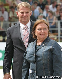 FEI Dressage Committee chair Mariette Withages, WBFSH president Jan Pedersen :: Photo © Astrid Appels