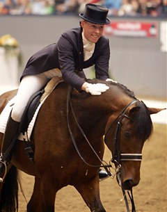 Fiona Bigwood and Mr G de Lully at the 2006 CDI-W Aarhus :: Photo © Ridehesten.com