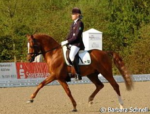 Annabel Frenzen won the Pony Derby. Here she's riding her own Going Top