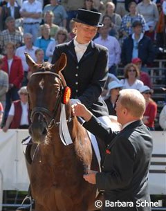 Reserve champions Ingrid Klimke and Damon Hill