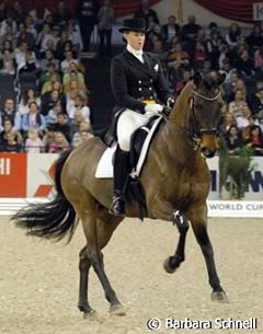 Alexandra Duncan and Elektra at the 2006 Young Riders World Cup Final in Frankfurt :: Photo © Barbara Schnell