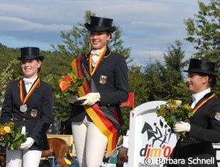 Junior Podium: Verena van der Linde - Mitchell (Silver), Miriam Maurer/Quickfire (Gold), Victoria Michalke / Rubioso N (bronze).