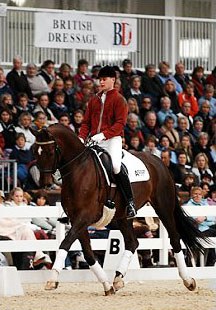 Roland Tong on Nadonna at the 2006 British Dressage Convention :: Photo © Kevin Sparrow