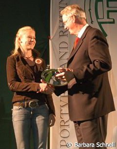 Annabel Frenzen, EC pony team gold, winner of the German Pony Derby and the Rhineland Championships. She is moving on to the Junior division as well.