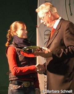 Louisa Lüttgen won team gold at the European Pony Championships and claimed individual silver aboard the breeding stallion Dornik B.