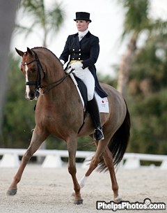 Ashley Holzer and Pop Art at the 2006 Palm Beach Dressage Derby :: Photo © Phelpsphotos.com