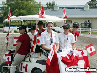 Canadian Young Riders at the 2006 North American Young Riders Championships :: Photo © Mary Phelps