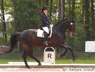 Miriam Maurer on the Belgian warmblood Quickfire