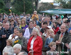 A huge crowd gathered to celebrate Isabell Werth