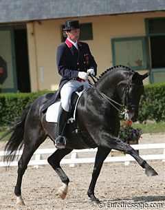 British Emile Faurie aboard his latest Grand Prix horse, Racit.