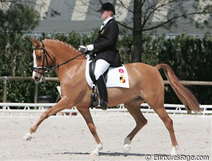Belgian Pony rider Ans Vanhoef aboard her fantastic Mausi