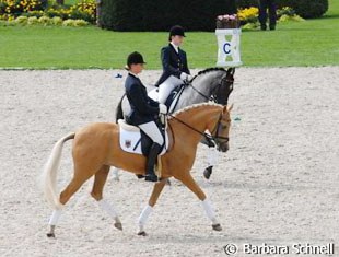 Lydia Camp on Dulcia in the pony quadrille