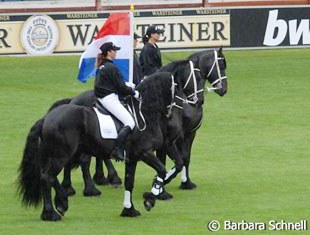 These Friesians represented the 1994 WEG in The Hague