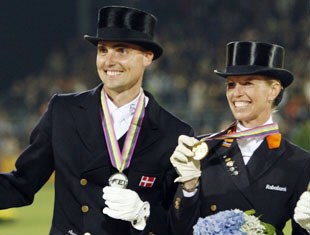 Andreas Helgstrand and Anky van Grunsven at the 2006 World Equestrian Games