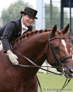 Bernadette Pujals and Vincent at the 2006 World Equestrian Games