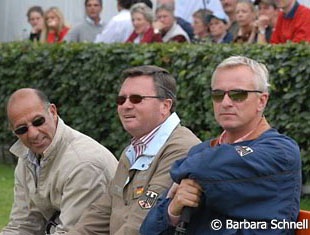 Picture of optimism: Hilberath, Schmezer, Wittig at the 2006 World Equestrian Games